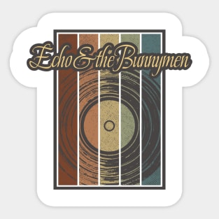 Echo & the Bunnymen Vynil Silhouette Sticker